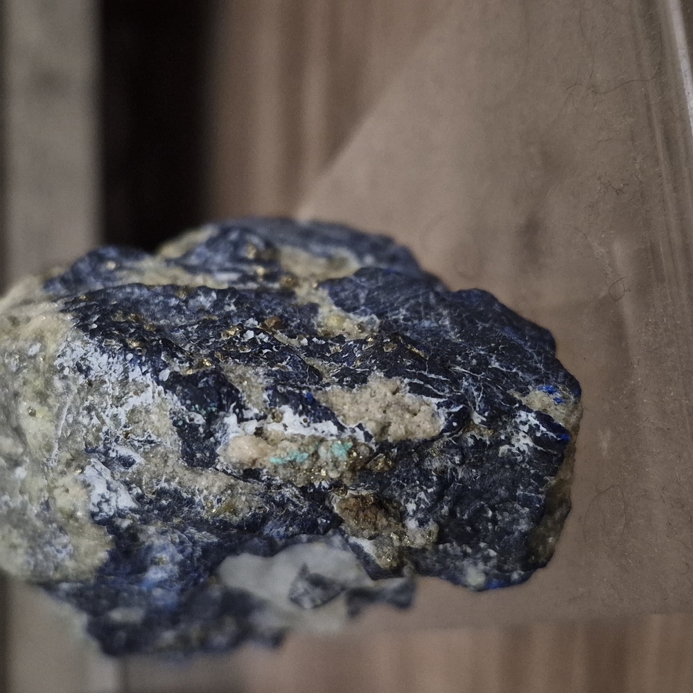 Raw Azurite Specimen with Clear Quartz - Picture 4 of 6
